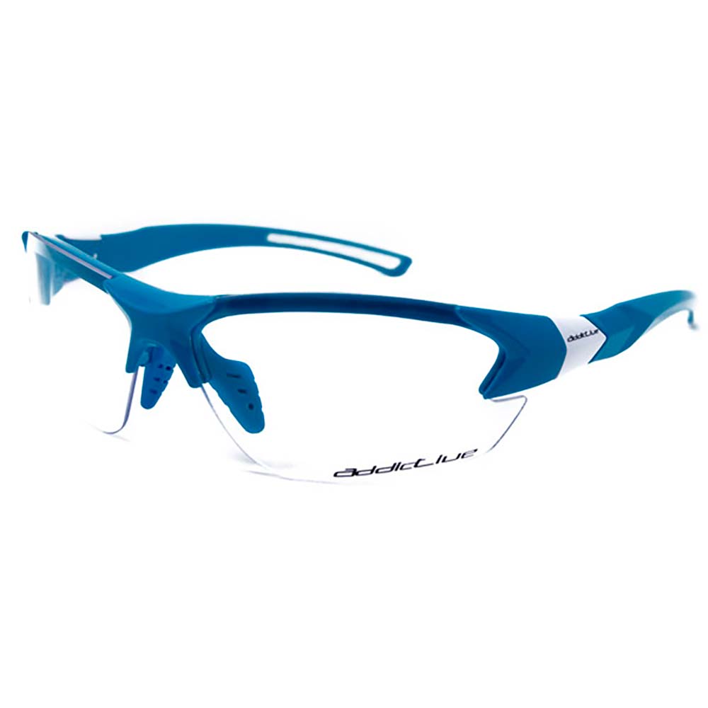 addictive beach volley gafa para deportes de interior en color azul y lentes transparentes