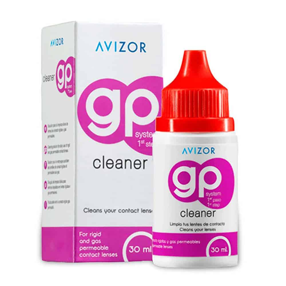 gp limpiador para lentes de contacto rígidas RGP de la marca Avizor