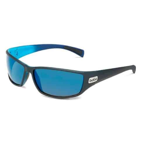 gafa de sol casual de estilo deportivo marca bolle python en color azul con crisales espejados en azul